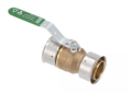 Viega 98201 PureFlow 1-1/4 inch Press Lead Free Bronze Ball Valve with Attached Rings
