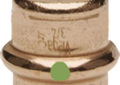 Viega 77727 ProPress 1-1/4 inch Press Copper Cap with EPDM Sealing Element