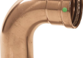 Viega 20638 ProPress XL-C 2-1/2 inch Press Copper 90 Degree Street Elbow with EPDM Sealing Element