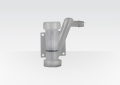 Centrotherm Eco Systems InnoFlue® IASJBVS Universal Ball Valve Siphon, For Use With InnoFlue® Polypropylene Vent Systems, Polypropylene, Domestic