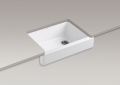 Kohler 6486-0 Self-Trimming(R) Apron Front Single-Basin Sink, Short Apron