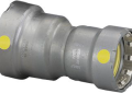 Viega 25966 MegaPressG 2 inch Press x 1-1/2 inch Press Carbon Steel Coupling  with HNBR Sealing Elements