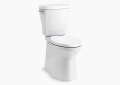 Kohler K-20197-0 Betello(TM) Comfort Height(TM) Two-piece Elongated Chair Height 1.28 GPF Skirted Toilet with Revolution 360(R) Swirl Flushing Technology and Left-Hand Trip Lever, Seat not Included