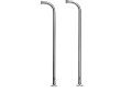 Newport Brass® 3-196/24A Floor Riser Kit, For Use With Model 934 Chesterfield and Model 1014 Fairfield Exposed Tub and Hand Shower Set, Solid Brass, PVD French Gold