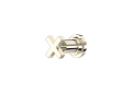 Rohl A4212XMPNTO Lombardia 4-Port, 3-Way Diverter Trim with Cross Handle - Polished Nickel