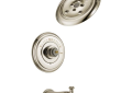 DELTA® T14497-PNLHP Monitor® 14 Tub and Shower Trim, 1.75 gpm Shower, Brilliance® Polished Nickel