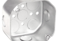 GARVIN® 54171-1/2 Box, Steel, (4) Side, (5) Bottom Knockouts, 3.55 in W x 2.125 in D x 3.55 in H