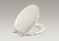 Kohler K-4639-96 Cachet Round Closed-Front Toilet Seat - Biscuit