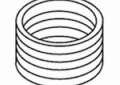Kohler® 75448 Gasket Connector, For Use With Shower Drain