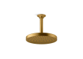 Kohler(R) K-76464-Y-2MB Awaken(R) 8" Single-Function Rainhead, 2.5 GPM - Vibrant Brushed Moderne Brass
