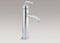Kohler K-14404-4A-CP Purist Tall Single-Handle Bathroom Sink Faucet - Polished Chrome