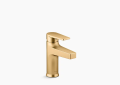 Kohler K-74013-4-2MB Taut Single-Handle Bathroom Sink Faucet - Vibrant Brushed Moderne Brass