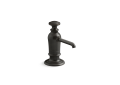 Kohler® 35759-2BZ Artifacts® Soap/Lotion Dispenser, 16 oz Capacity, Deck Mounting, Brass/Plastic