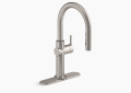 Kohler K-22974-VS Crue Touchless Pull-Down Single-Handle Kitchen Faucet - Vibrant Stainless