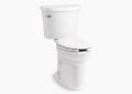 Kohler K-25077-0 White Elongated two-piece toilet