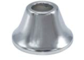 Wal Rich 1613006 1/2 inch Copper Tube Bell Escutcheon - Chrome