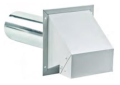 Lambro 370 4 inch Galvanized Hood Vent