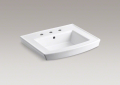 Kohler K-2358-8-0 Archer Pedestal Bathroom Sink - White