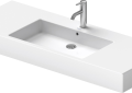 DURAVIT 0329120030 032912 Vero Vanity Sink, Rectangle Shape, 6.75 in H x 19.25 in W x 49.25 in x L, Wall Mounting, Ceramic, White, Import