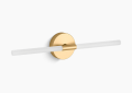 Kohler K-23464-SCLED-2GL Components(TM) Two-Light LED Sconce - Brushed Moderne Brass