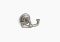 Kohler K-72572-BN Artifacts Double Robe Hook - Vibrant Brushed Nickel