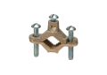 Arlington 720B Bare Wire Ground Clamp With Galvanized Steel Screw, 10 to 2 AWG Conductor, Brass/Steel