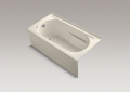 Kohler 1184-LA-47 5' Bath with Integral Apron and Tile Flange