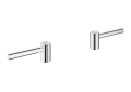 GROHE 14216000 14216_0 Atrio Lever Handle, 60 mm H x 75 mm W x 30 mm L, For Use With Kitchen Bar/Lavatories, Two Set Caps, Metal, Chrome, Residential