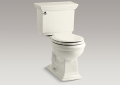 Kohler 3933-96 Memoirs Stately Comfort Height Two-Piece Round-Front 1.28 gpf Toilet With AquaPiston Flush Technology and Left-Hand Trip Lever