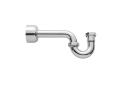 Jaclo® 251-PCH P-Trap With Round Box Escutcheon, 1-1/4 in, 1-1/4 in Inlet x 3 in Outlet, Brass