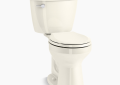 Kohler K-31641-96 Cimarron(R) Two-Piece Round-Front Toilet, 1.28 GPF - Biscuit