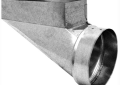 Southwark 28RR-4106 4" x 10" - 6" 26 Gauge Warm Air Right End Register Boot