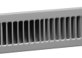 Hart and Cooley 420-210-W 2" x 10" Steel Toe Kick Grille - White