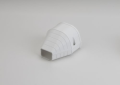 Rectorseal 84007 Fortress LEN-92-W 3-1/2 inch PVC Lineset Cover End Fitting - White