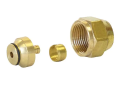 Uponor A4020375 3/8 inch Brass QS-Style Compression Fitting Assembly