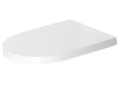 DURAVIT 0020290000 Removable Soft Close Toilet Seat, Elongated Bowl, Close Front Front, Plastic, White, Import
