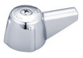 Central Brass G-523-C Cold Canopy Handle With Screw, For Use With Model 0289 Cast Brass Bar Faucet and 2-Handles Shelf Back Lavatory Faucet, 1-Lever Handle, Metal, Polished Chrome