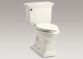 Kohler 3817-96 Memoirs Stately Comfort Height Two-Piece Elongated 1.28 gpf Toilet With AquaPiston Flush Technology and Left-Hand Trip Lever