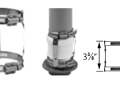 Duravent PPS-PAC 2 inch, 3 inch or 4 inch Polypropylene Adapter Connector