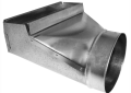 Southwark 24-3148 3-1/4" x 14" - 8" 26 Gauge Warm Air 90 Degree Stack Boot