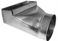 Southwark 24-3106 3-1/4" x 10" - 6" 26 Gauge Warm Air 90 Degree Stack Boot