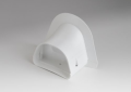 Rectorseal 84114 Fortress LP-122-W 4-1/2 inch PVC Lineset Cover Soffit Inlet - White