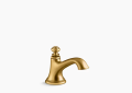 Kohler K-72759-2MB Artifacts(R) with Bell Design Widespread Bathroom Sink Spout - vibrant Brushed Moderne Brass