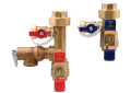Watts LFTWH-FT-HCN-RV 0100156 3/4 inch Female Lead Free Copper Alloy Tankless Water Heater Valve Set with Relief Valve