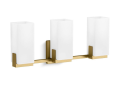Kohler® 31494-SC03-2GL 31494-SC03 Honesty Three Light Sconces, B10/B11/T10/T14 Lamp, 180 W Fixture, 120 V, Brushed Moderne Brass Housing, (3) Lamps