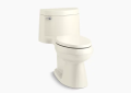 Kohler K-3619-96 Cimarron(TM) Comfort Height(TM) One-Piece Elongated 1.28 GPF Chair Height Toilet with Quiet-Close(TM) Seat - Biscuit