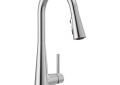 MOEN 7864 Sleek Chrome One-Handle High Arc Pulldown Kitchen Faucet