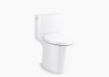 Kohler K-1381-0 Veil One-Piece Elongated Dual-Flush Toilet with Skirted Trapway