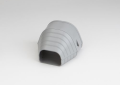 Rectorseal 84347 Fortress LEN-122-G 4-1/2 inch PVC Lineset Cover End Fitting - Gray