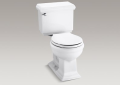 Kohler K-3986-0 Memoirs Classic Comfort Height Two-Piece Round-Front Toilet